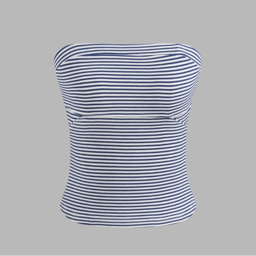 Cider Blue and White Striped Bandeau